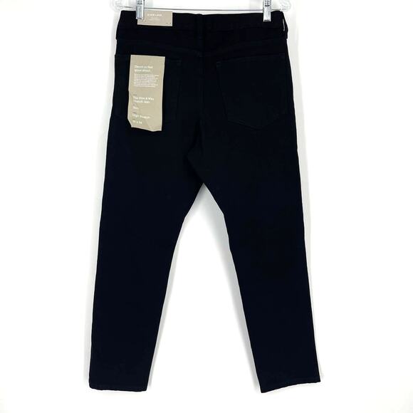 Everlane Uniform The Slim 4 Way Stretch Organic Jean Black 31x28 NWT - Picture 2 of 7